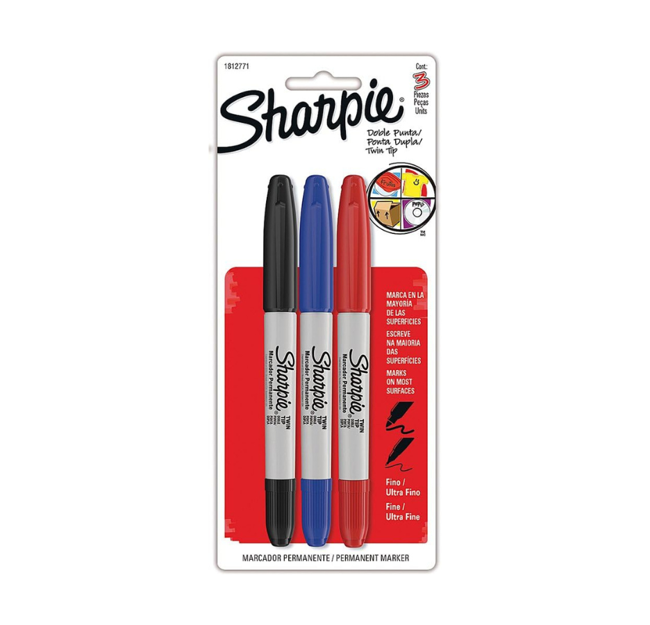 Marcadores Sharpie Doble Punta x3