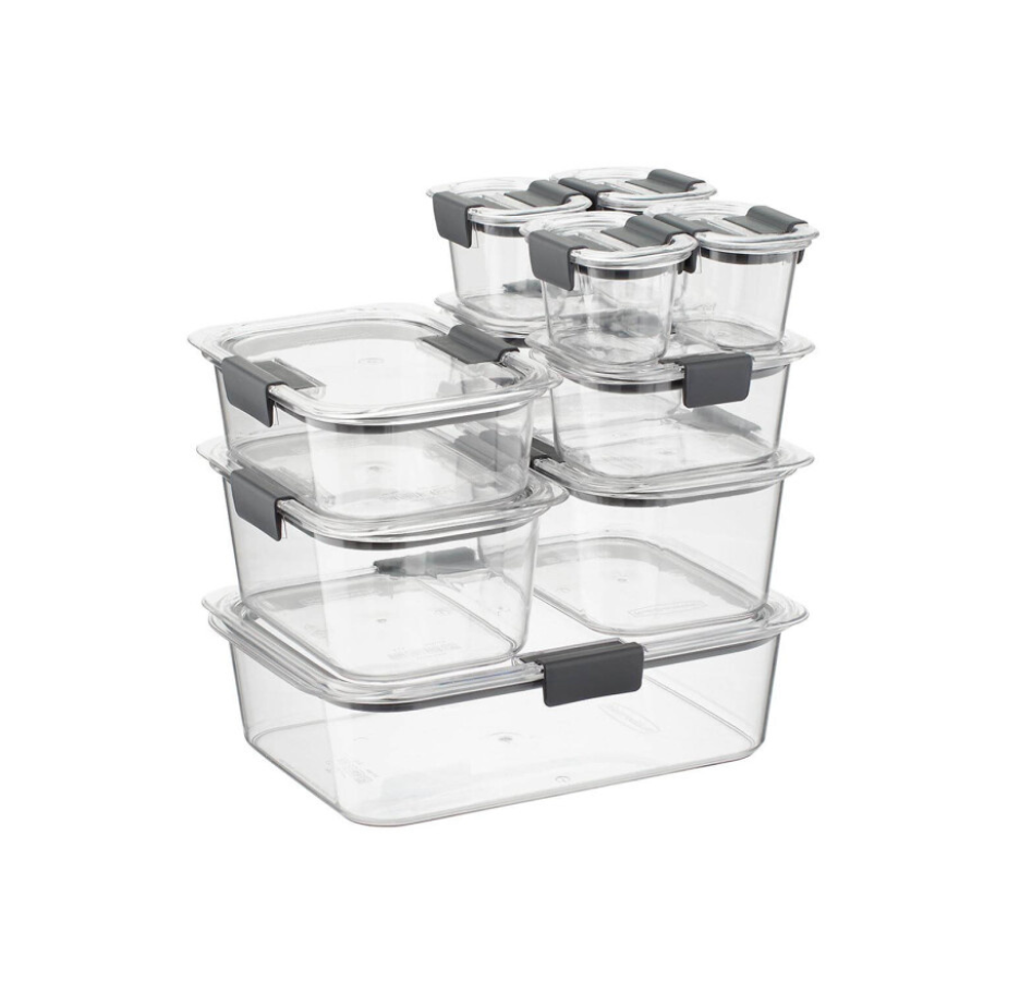 Set Hermeticos Rubbermaid Brilliance Tritan 20 Piezas