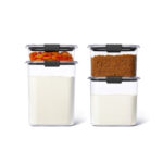Set Hermeticos Rubbermaid Brilliance Pantry 4 Piezas