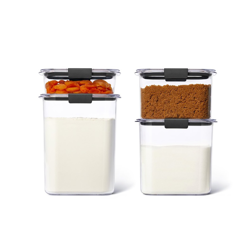 Set Hermeticos Rubbermaid Brilliance Pantry 4 Piezas