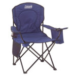 Silla Coleman Quad con Cooler Azul
