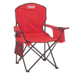Silla Coleman Quad con Cooler Rojo