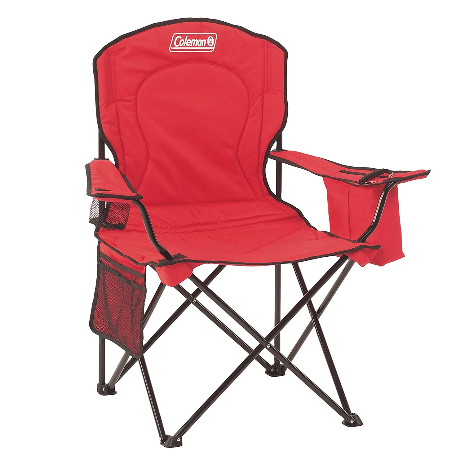 Silla Coleman Quad con Cooler Rojo