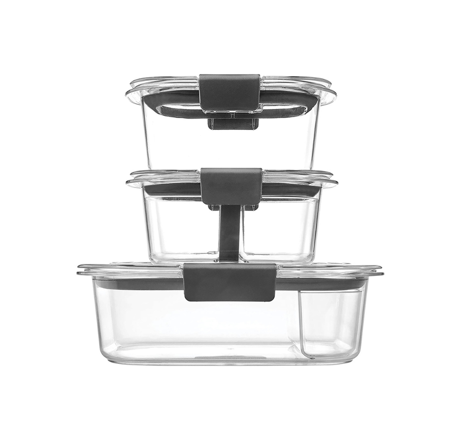 Set Hermeticos Rubbermaid Brilliance Tritan 10 piezas