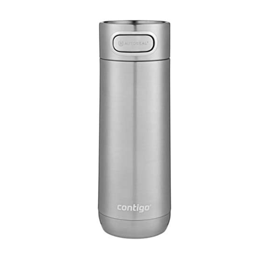 Vaso Térmico De Acero Inoxidable Contigo Luxe Autoseal Gris 473ml