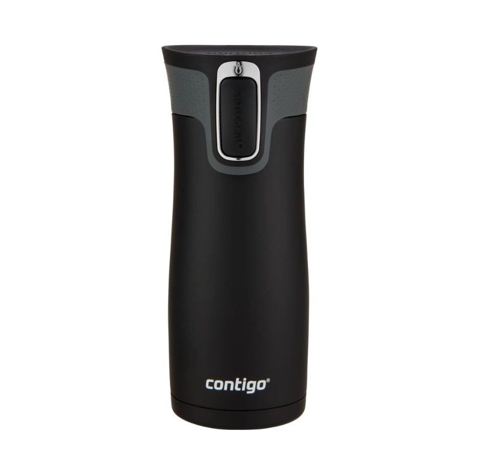 Vaso Térmico De Acero Inoxidable Contigo West Loop Negro Matte 473ml