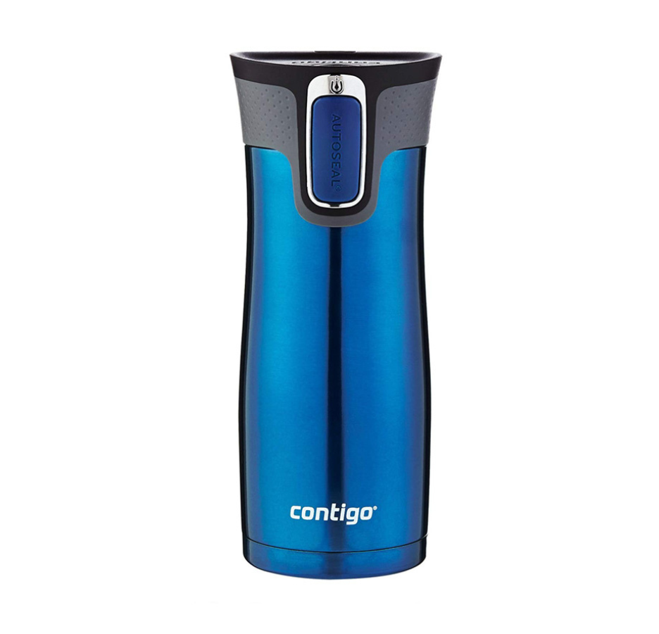 Vaso Térmico De Acero Inoxidable Contigo West Loop Azul 473ml