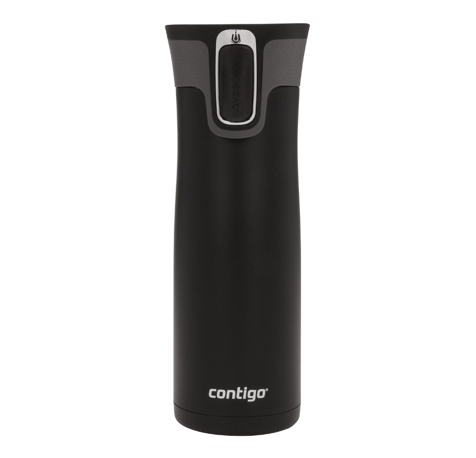 Vaso Térmico De Acero Inoxidable Contigo West Loop Negro Matte 591ml