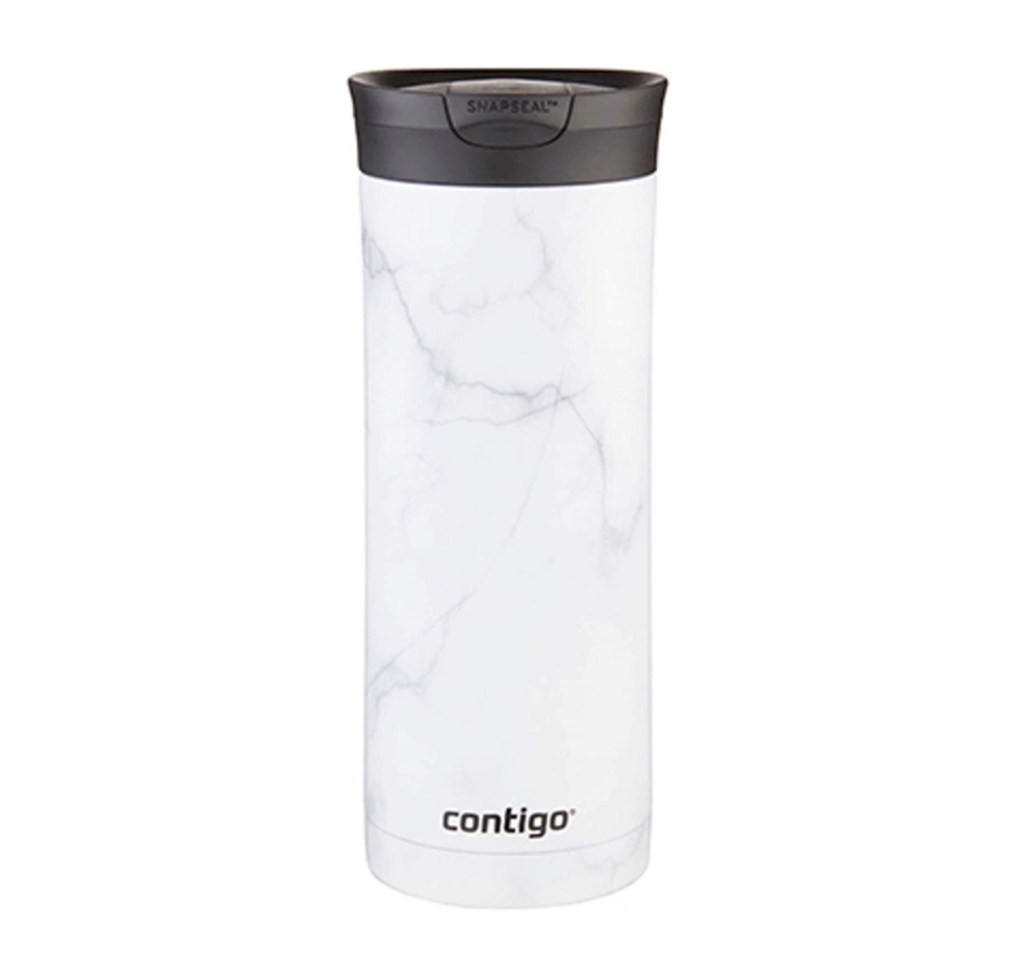 Vaso Térmico de Acero Inoxidable Contigo Huron Snapseal Couture Marmol 591ml
