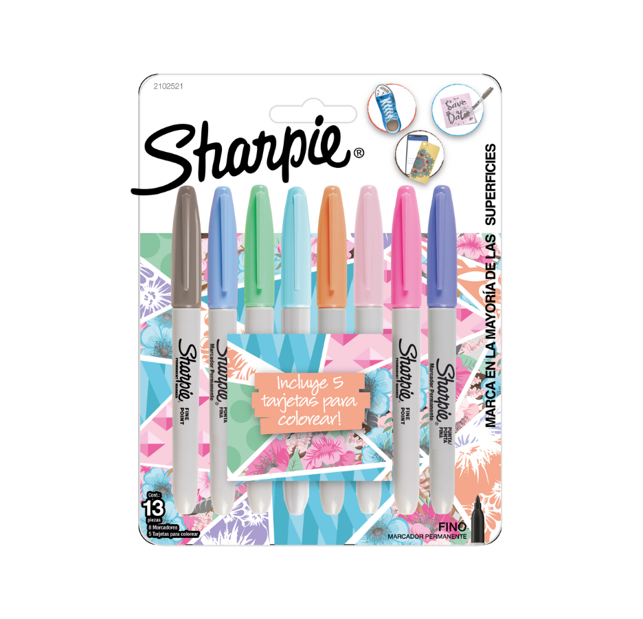 Sharpie Punta Fina Pastel Tjx8