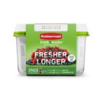 Set Herméticos Rubbermaid FreshWorks 3 Pack - Imagen 2
