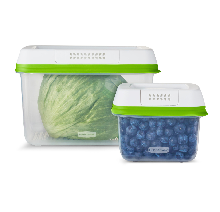 Set Herméticos Rubbermaid FreshWorks 2 Pack