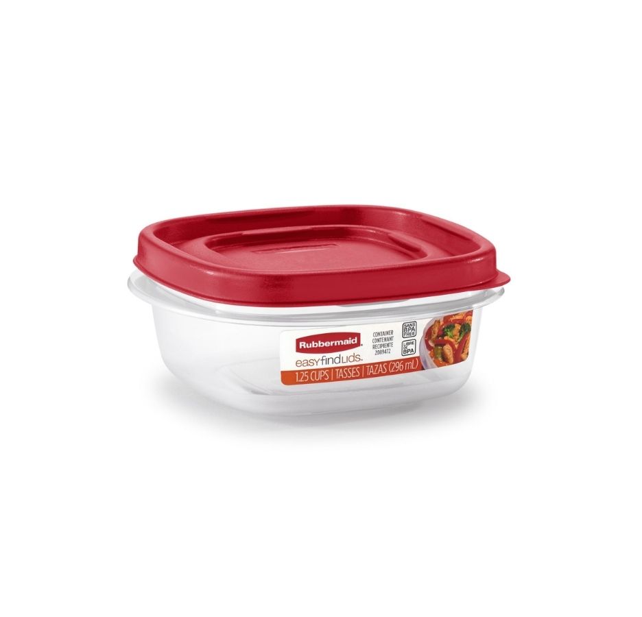 2116220-web.jpg HERMETICO EASY FIND LIDS TAPA ROJA 296ML CUADRADO - Imagen 1