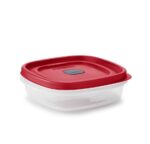 HERMETICO EASY FIND LIDS TAPA ROJA VENT 710ML CUADRADO