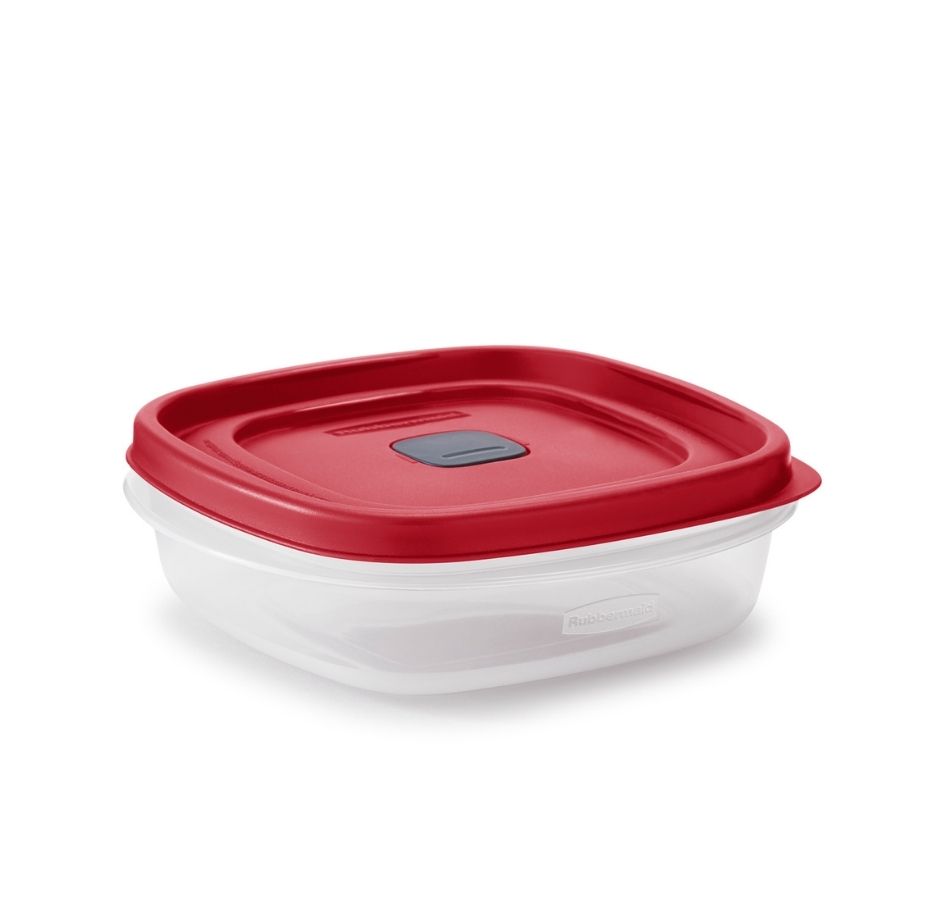HERMETICO EASY FIND LIDS TAPA ROJA VENT 710ML CUADRADO