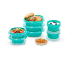 Set Hermeticos Rubbermaid TakeAlongs On The Go 16 Piezas Azul / Turquesa - Imagen 2