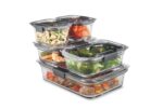 Set Hermeticos Rubbermaid Brilliance Vidrio 10 piezas - Imagen 3