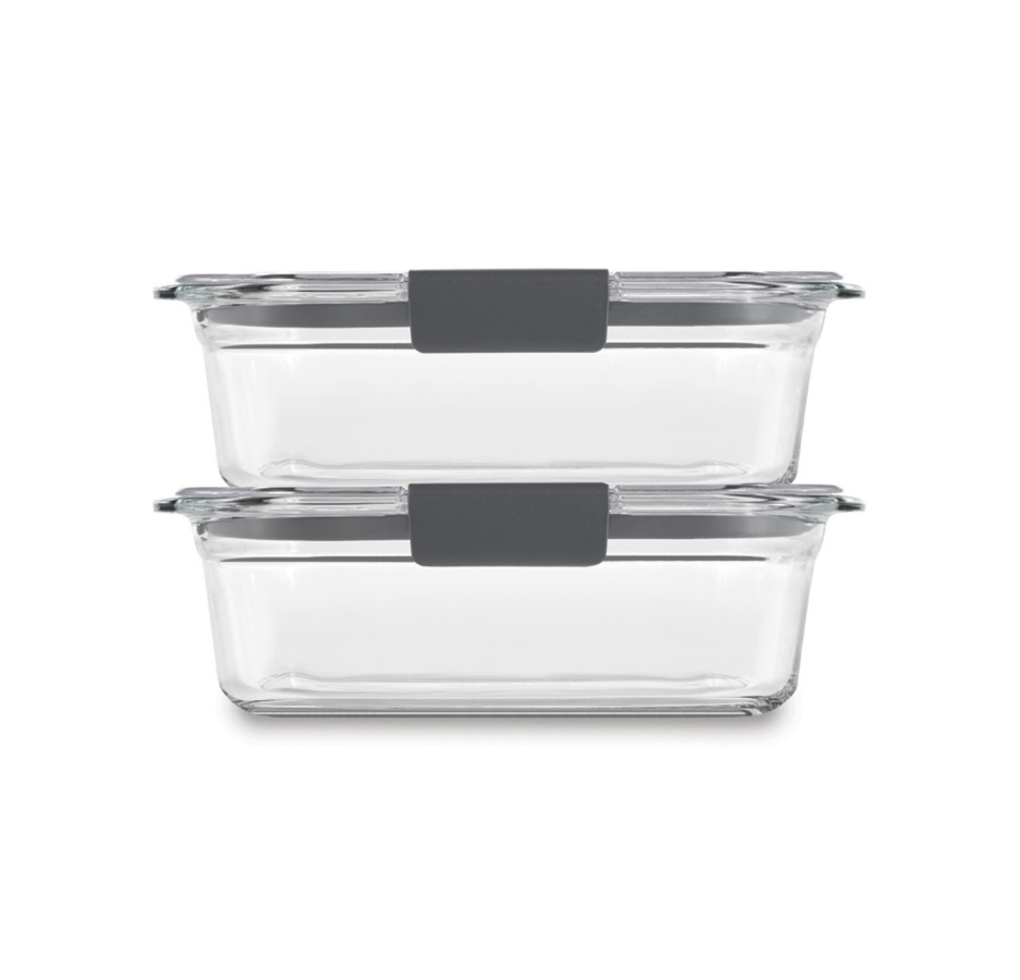 Set 2 Hermeticos Rubbermaid Brilliance Vidrio 757ml
