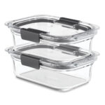 Set 2 Hermeticos Rubbermaid Brilliance Vidrio 757ml - Imagen 3