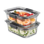 Set 2 Hermeticos Rubbermaid Brilliance Vidrio 757ml - Imagen 4