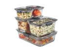 Set Hermeticos Rubbermaid Brilliance Vidrio 10 piezas - Imagen 2