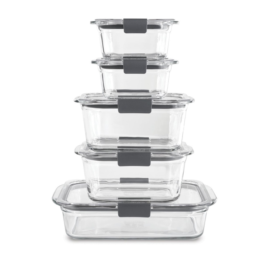2125081_1.png Set Hermeticos Rubbermaid Brilliance Vidrio 10 piezas - Imagen 1