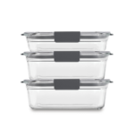 Set Hermeticos Rubbermaid Brilliance Vidrio 6 piezas