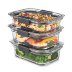 Set Hermeticos Rubbermaid Brilliance Vidrio 6 piezas - Imagen 2