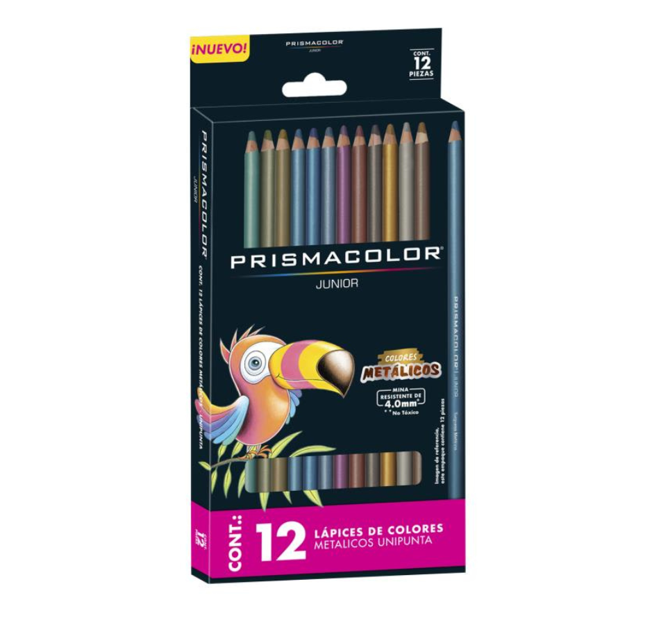 Prismacolor Junior 12Ct Lápices de Colores Metálicos