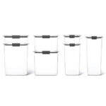 Set Herméticos Rubbermaid Brilliance Pantry 7 Piezas