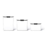 Set Hermeticos Rubbermaid Brilliance Pantry 3 Piezas
