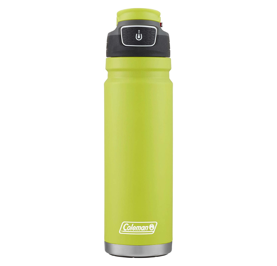 BOTELLA DE ACERO INOXIDABLE COLEMAN FREEFLOW DE 709ML VERDE LIMA