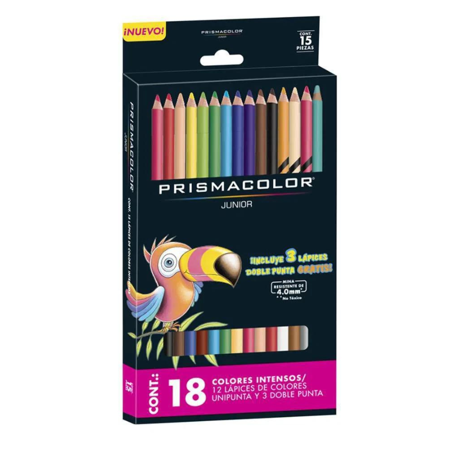 Prismacolor Junior 12Ct Unipunta + 3 Doble Punta