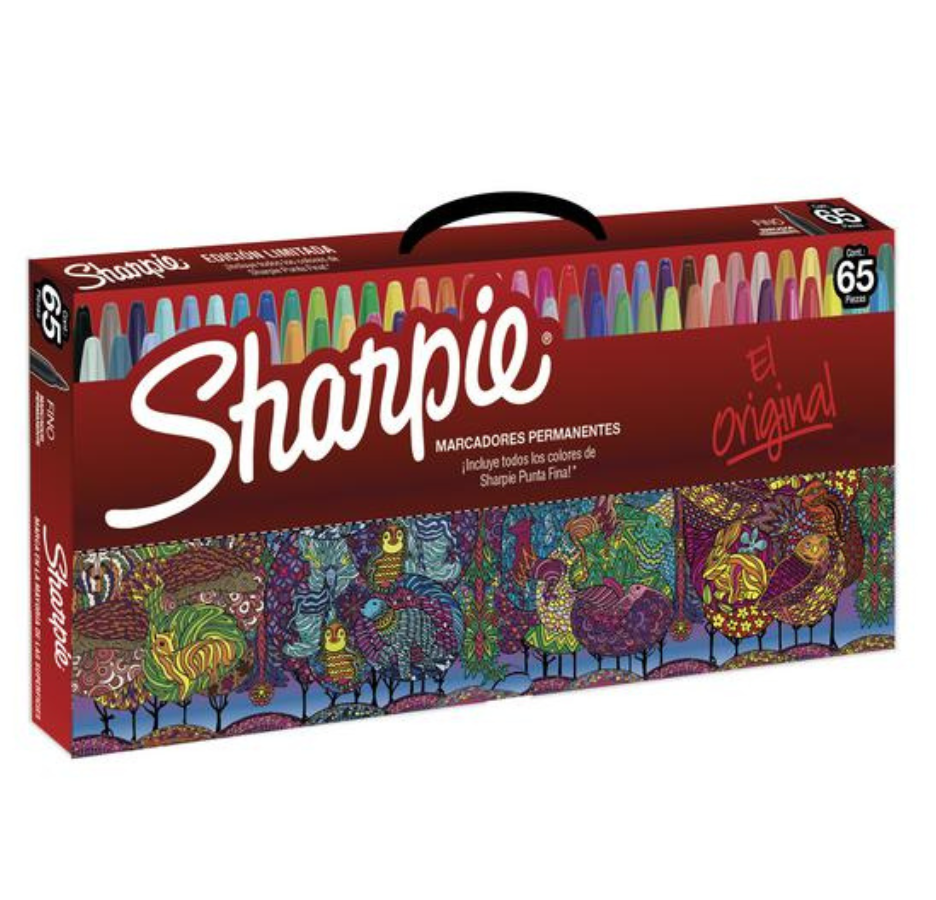 Pack Sharpie Punta Fina Especial Caja X65