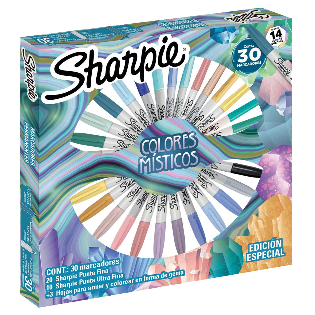 Sharpie Colores Místicos Ruleta x30 Marcadores