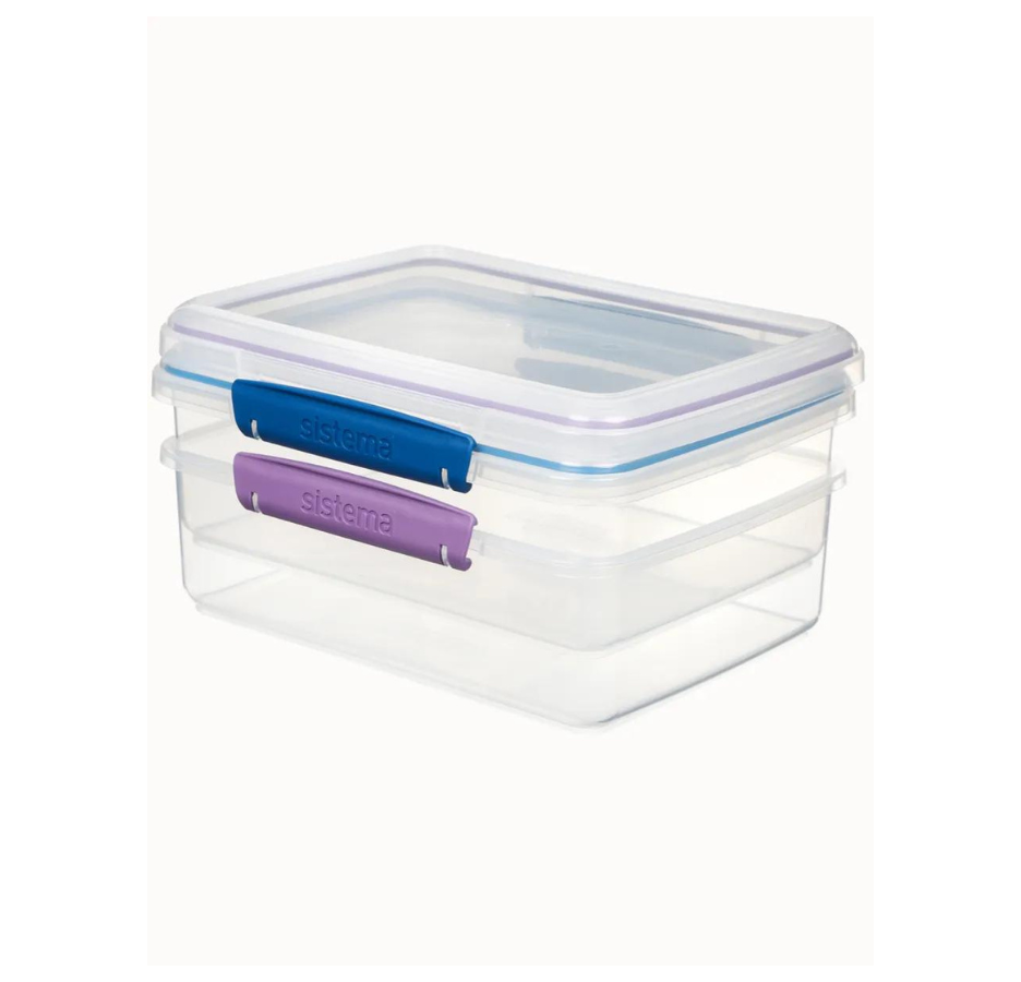 Set Hermeticos Sistema 2L Rectangular 2 Pack