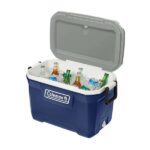 Cooler Coleman Azul S316  con tapa Gris 52QT - Imagen 2