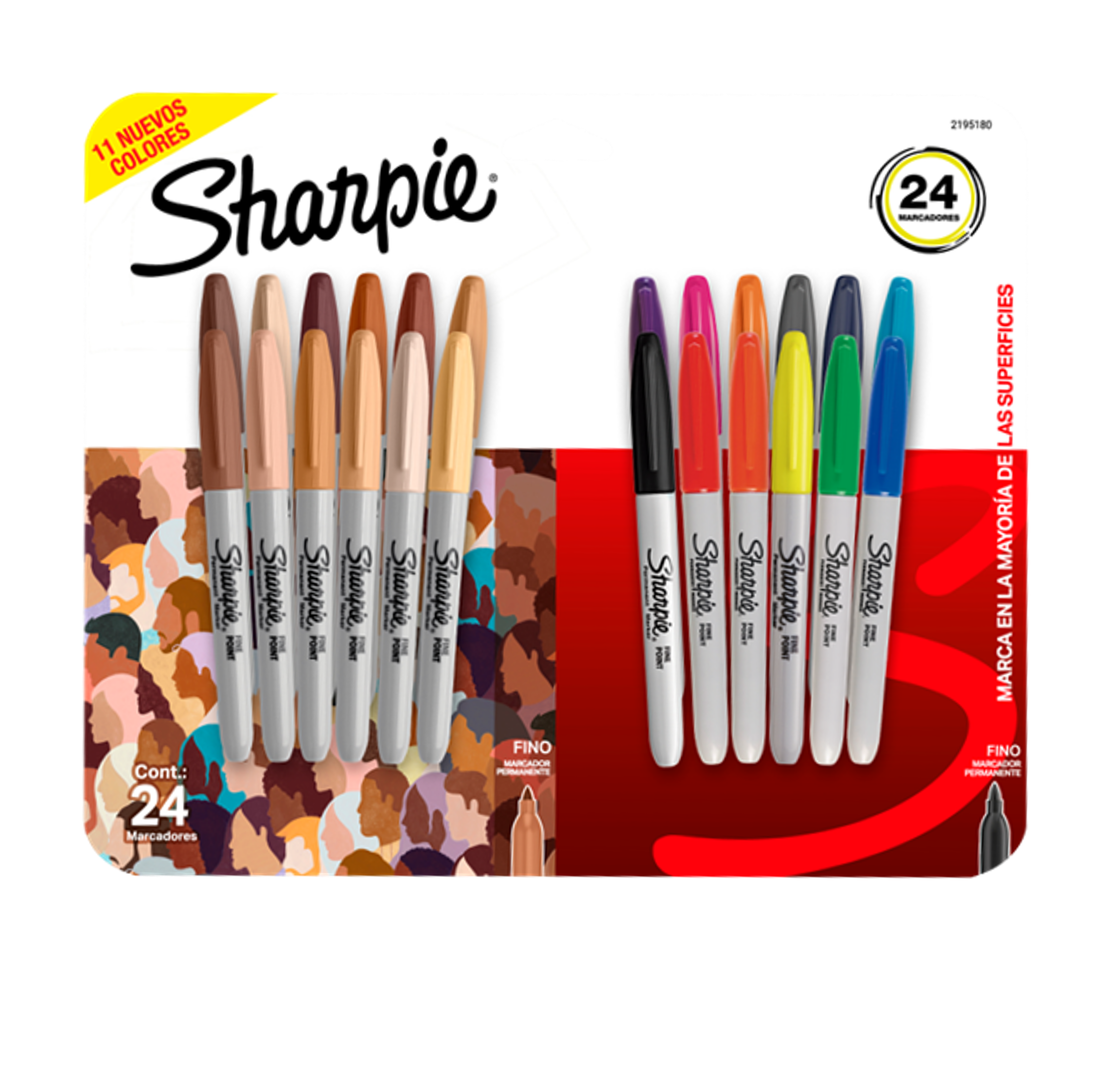 Sharpie Punta Fina Portraits x24 Marcadores