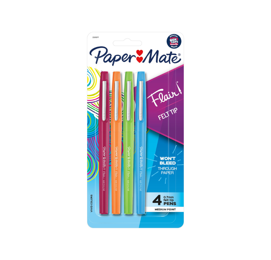 Paper Mate Marcadores Flair Punta Media Fashion x4