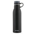 BOTELLA TÉRMICA DE ACERO CONTIGO-MATTERHORN-NEGRO 591ml