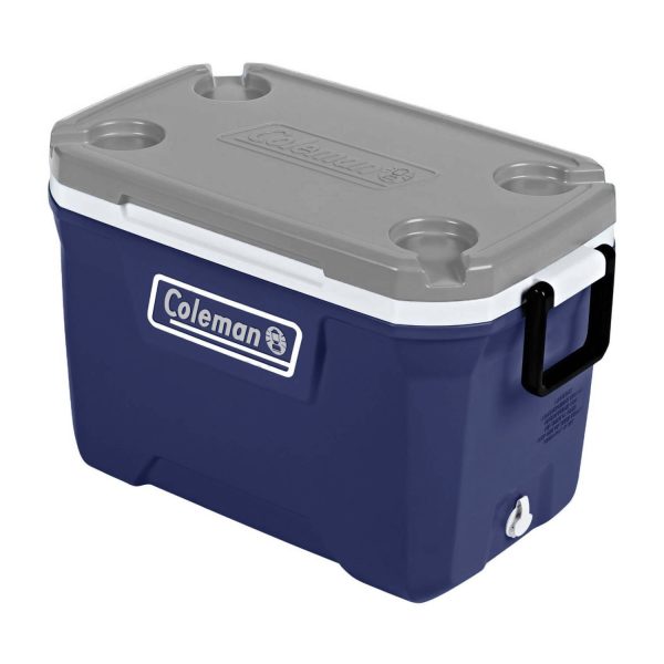 Cooler Coleman Azul S316  con tapa Gris 52QT